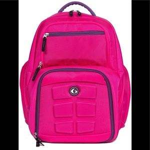 Pink 6 pack fitness backpack